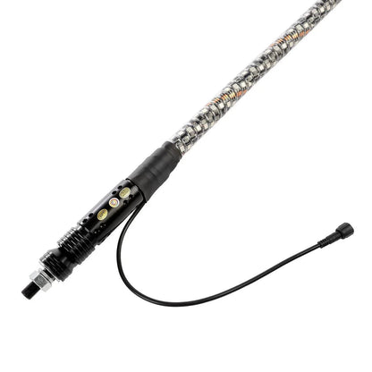 3FT/4FT RGB LED fouet LED avec commande Bluetooth & rouge universel mât lumineux support d’éclairage pour tous les UTVs avec