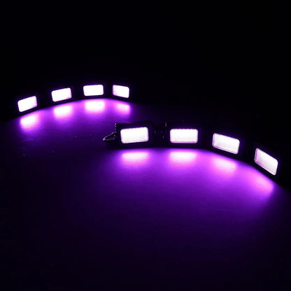 8 pièces RGB éclairage LED de soubassement Multicolor kit avec Bluetooth contrôleur – vue 10 – NOVADOMIO
