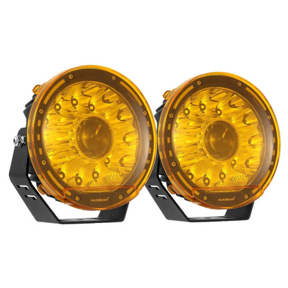Lot de 2 7″ rond feu LED longue portée orange Cover cache de protection – vue 9 – NOVADOMIO