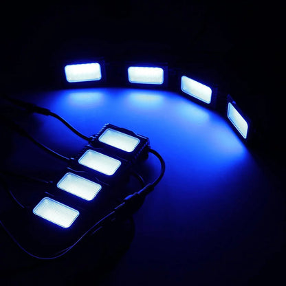 8 pièces RGB éclairage LED de soubassement Multicolor kit avec Bluetooth contrôleur – vue 9 – NOVADOMIO