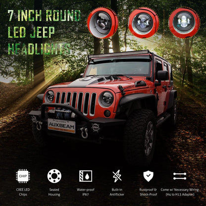 7″ LED phare de remplacement & LED Smoke feu arrière Brake Reverse clignotant Lamp pour Jeep Wrangler JK – vue 7 – NOVADOMIO