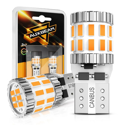 168 2825W5W T10 Ampoules LED pour plaque, feux latéraux et intérieur 3 W 400% plus lumineux CAN-bus anti-erreur orange B1