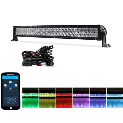 32″ V-série courbé RGB couleurs changeantes tout-terrain Barres LED – vue 16 – NOVADOMIO
