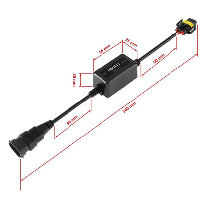 H11/H9/H8 C10-MODEL Enhanced Ampoules de phare LED CAN-bus Decoder anti-scintillement Hyper Flash No Warning Harness Resistor