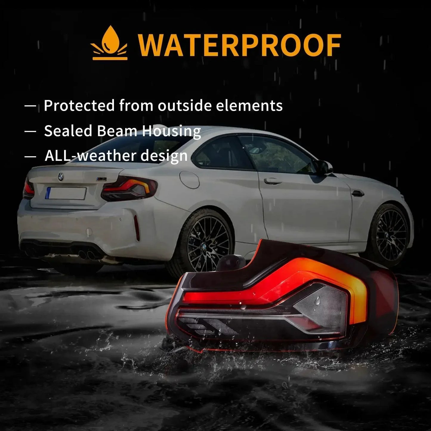 LED Tail Lights Assemly avec Start-up Animation Effect (Pre-order) pour 2014-2021 BMW 2 série (F22 F23) M2 (F87） – vue 8