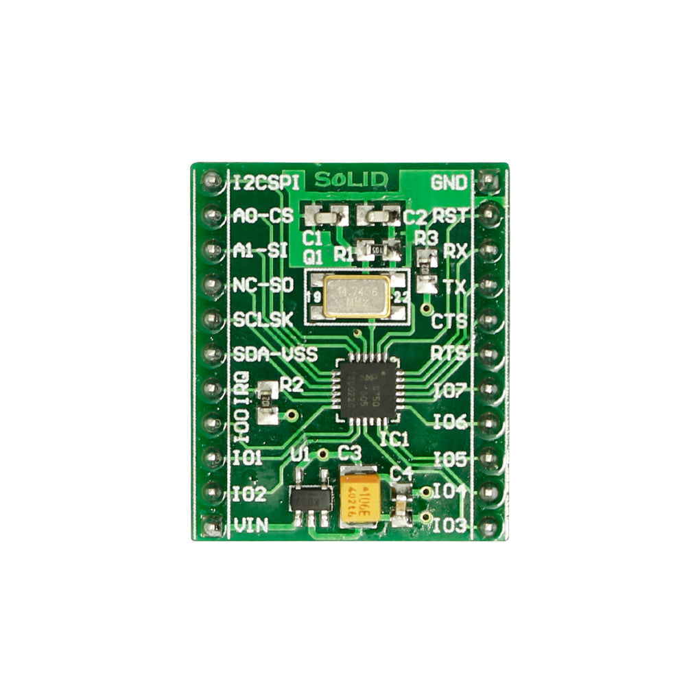 Carte de dérivation IC SC16IS750 I2C / SPI vers UART – vue 3