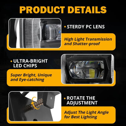 LED antibrouillards avec blanc DRL & orange clignotant pour Ford F250 F350 F450 F550 Super Duty 2005 2006 2007 – vue 4