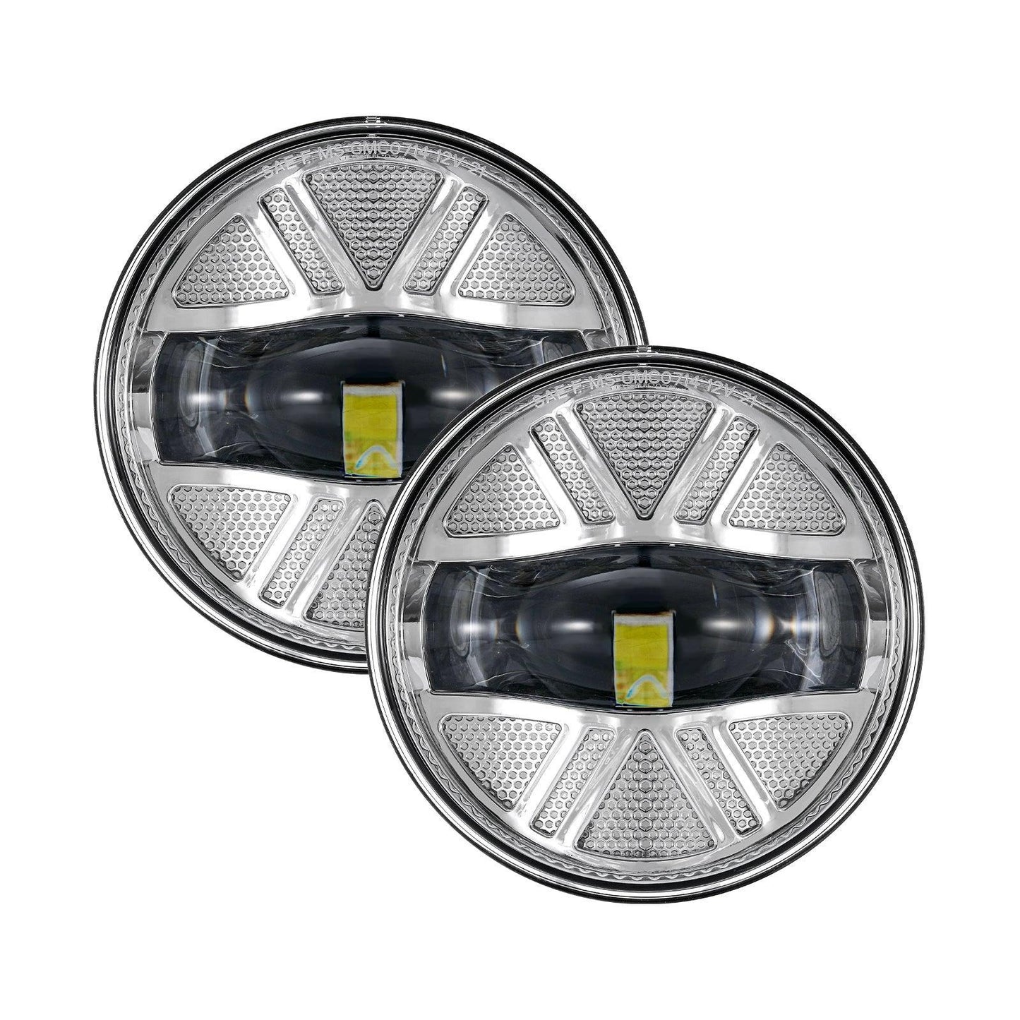 (2pcs/set) 48W LED Fog Lights DOT Approved pour 2007-2013 GMC Sierra 1500 / 2007-2014 Sierra 2500HD 3500HD (Chrome) – vue 13