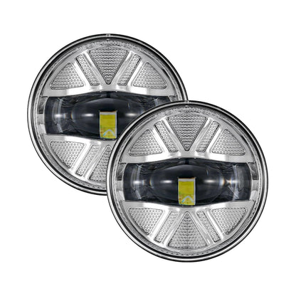 Lot de 2 48 W LED antibrouillards homologation DOT pour 2007–2013 GMC Sierra 1500 / 2007–2014 Sierra 2500HD 3500HD (chromé)