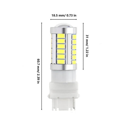 3156 Ampoules LED pour recul, clignotants, stop et feux arrière 20 W 4 000 lm 6 500 K blanc 33LED série – 2 ampoules – vue 9