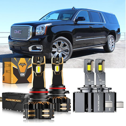 pour 2015-2016,2019 GMC Yukon XL HID 9005 D3S Ampoules de phare LED Bundle