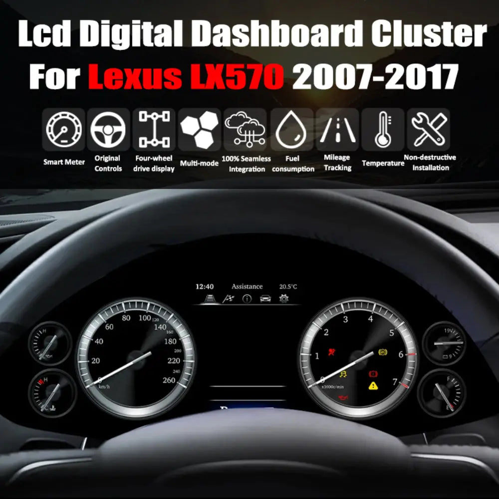Virtual Cockpit Lexus LX570 2007-2017 LCD 12,3″ – NOVADOMIO
