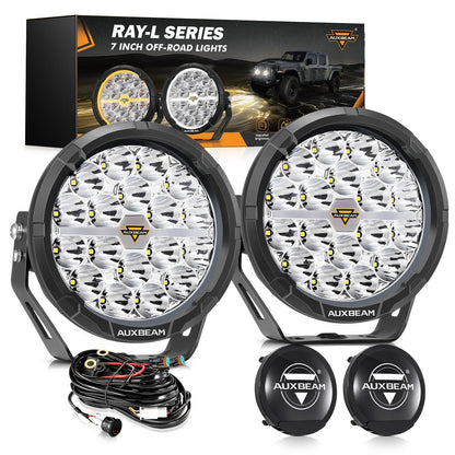 RAY-L série | 7 pouces 240W 25800LM Dual DRL Offroad Projecteurs LED longue portée – vue 9 – NOVADOMIO