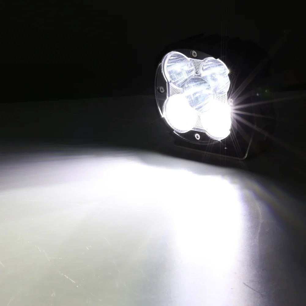 XP-ULTRA série 4.5 Inch faisceau combiné Projecteurs LED compacts tout-terrain avec rétroéclairage orange – vue 3