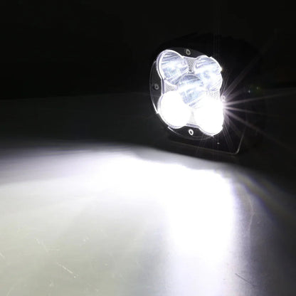 XP-ULTRA série 4.5″ faisceau combiné Projecteurs LED compacts tout-terrain avec rétroéclairage orange – vue 3 – NOVADOMIO