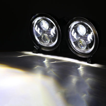 Lot de 2 9″ phares LED avec DRL anneau Halo pour Jeep Wrangler JL Jeep Gladiator JT 2018 2019 2020 2021 2022 – vue 14