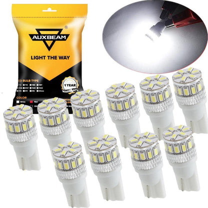 T10/168/194/W5W/2825 blanc/rouge/orange LED CAN-bus non polarisée ampoule pour plafonnier lecture plaque d’immatriculation