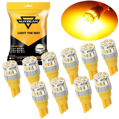 T10/168/194/W5W/2825 blanc/rouge/orange LED CAN-bus non polarisée ampoule pour plafonnier lecture plaque d’immatriculation