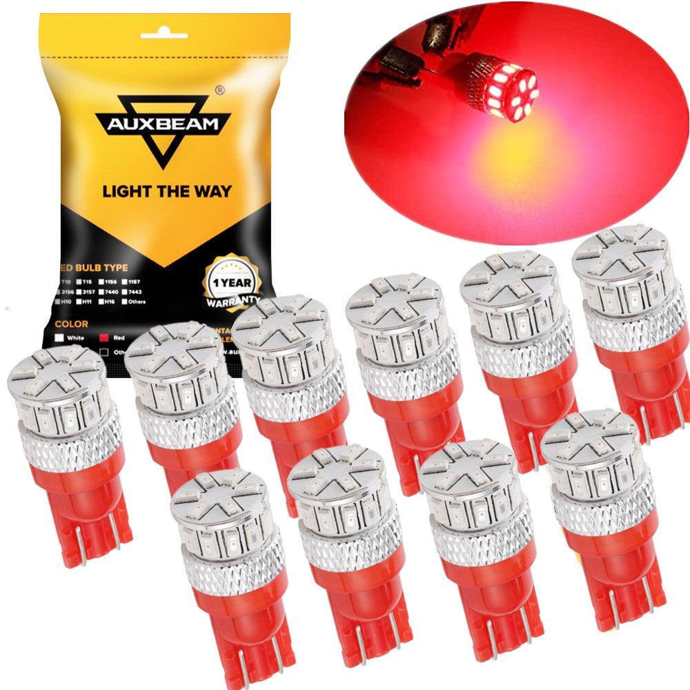 🔥T10/168/194/W5W/2825 blanc/rouge/orange LED Canbus Non-Polarity Light Bulb pour Dome Map License Plate Trunk Cargo Bulbs –…