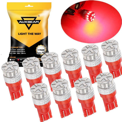 T10/168/194/W5W/2825 blanc/rouge/orange LED CAN-bus non polarisée ampoule pour plafonnier lecture plaque d’immatriculation
