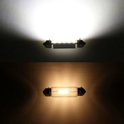 41 mm 578 211-2 212-2 214-2 1.61″ Festoon LED intérieur/plafonnier/lecture/éclairage de plaque ampoules 2.7 W 500 LM 6 500 K