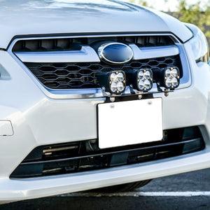 Barres LED Steel License Plate Mounting Bracket Front Bumper Holder Fit pour Most Trucks, Pickups, SUV, Jeep, 4x4, Cars (US…