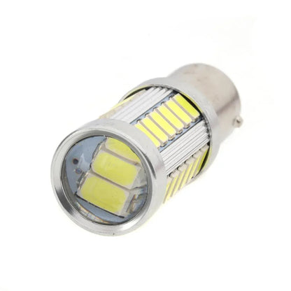 1156 P21W BA15S Ampoules LED pour recul, clignotants, stop et feux arrière 20W 4000LM 6500K blanc 33LED série – 2 ampoules