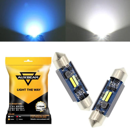Lot de 2 bicolore à commutation 31 mm/36 mm/39 mm/41 42 mm 1860CSP 6 500 K blanc froid& 5 000 K Natural blanc LED Festoon