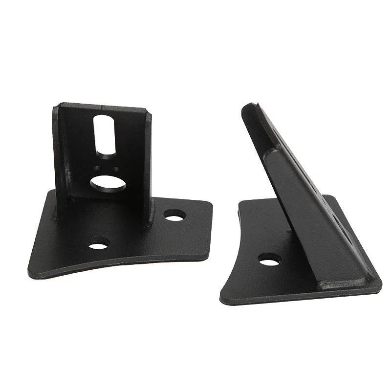 2pcs noir A-Pillar Light Lower Windshield Hinge Mounting Brackets Projecteurs LED compacts pour 2007-2017 Jeep Wrangler JK –…