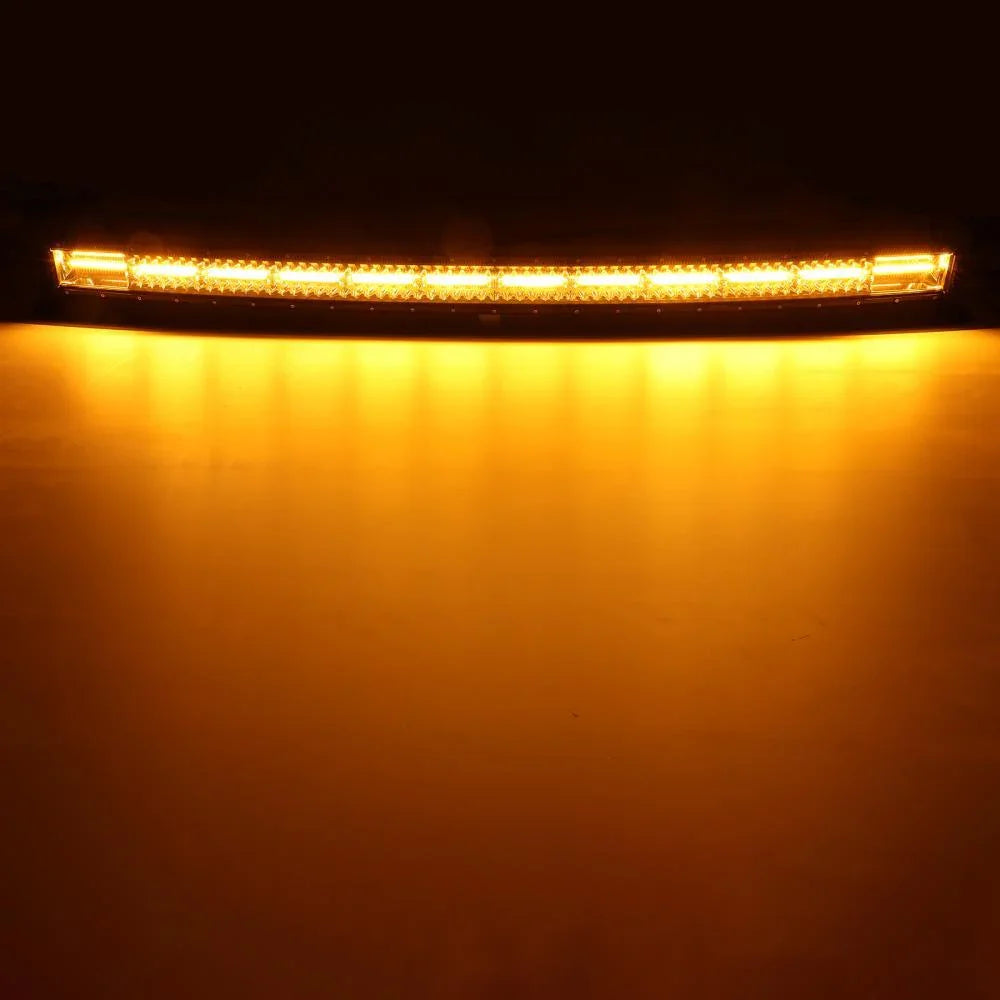 50 Inch 6 Modes blanc&orange Curved Off Road Barres LED