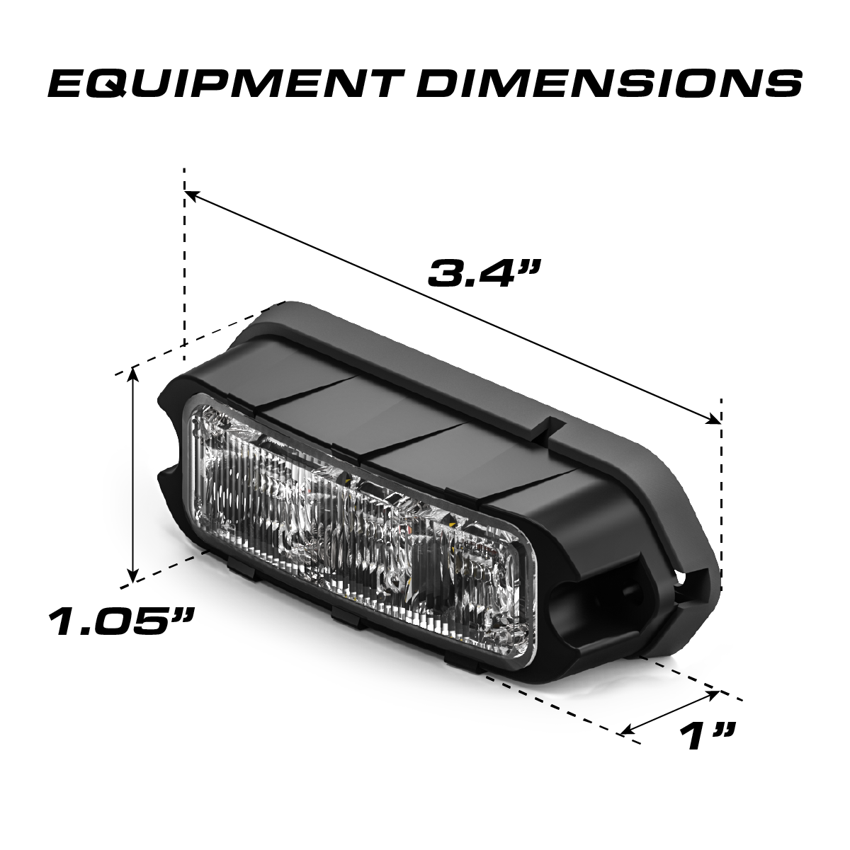 Feniex Quad® Q3 SM – Feu LED de signalisation – vue 3