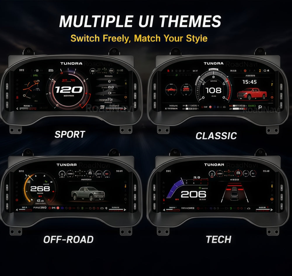 Virtual Cockpit Toyota Tundra 2014-2019 LCD 12,3″ – NOVADOMIO
