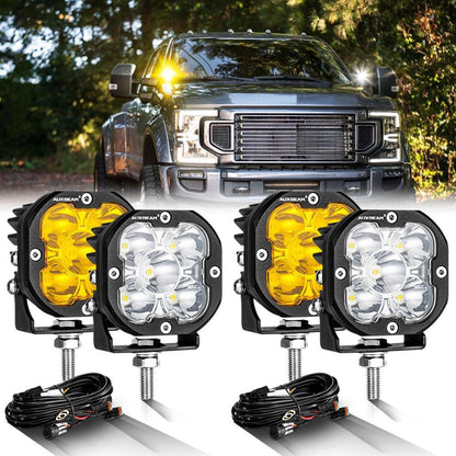 3″ 80 W 9 600 lm projecteurs LED compacts blanc&orange pour Ford – vue 17 – NOVADOMIO