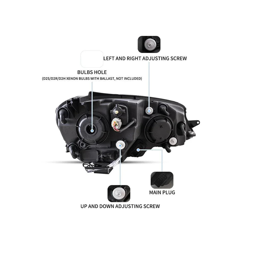 LED bloc optique avant Projector noir pour 2012-2017 Volkswagen Golf 7th Gen (Mk7, Typ 5G) – vue 5