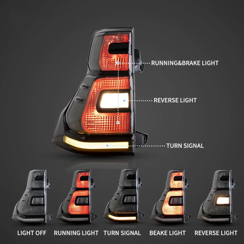LED bloc de feux arrière avec Sequential clignotant rouge pour 2010-2016 Toyota Land Cruiser Prado 4th Gen – vue 13