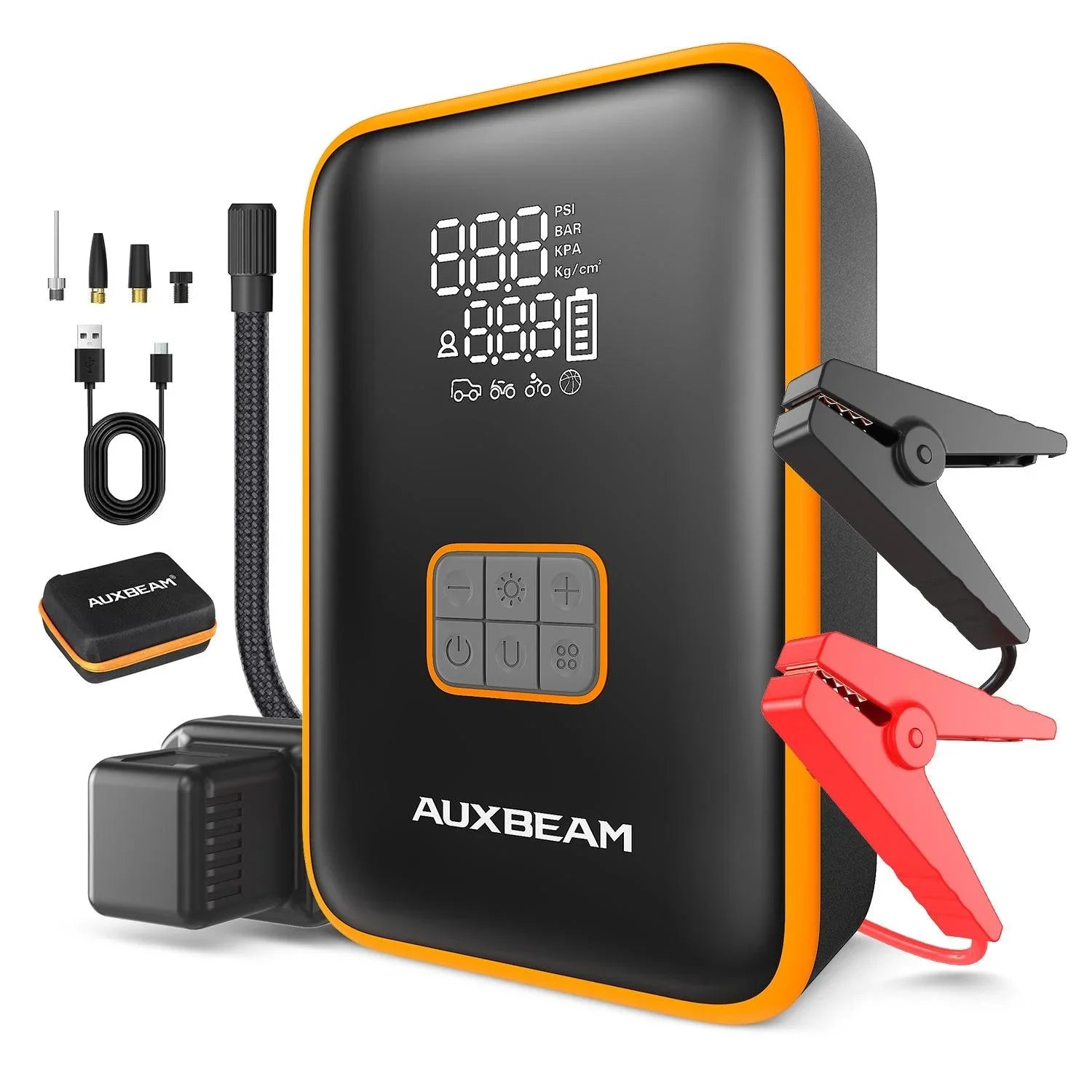 AJ3000 série 3000A Jump Starter avec Air Compressor 120PSI Tire Inflator pour 8L Gas/ 6L Diesel Engine