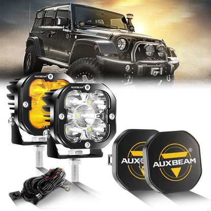 3″ 80 W 9 600 lm projecteurs LED compacts blanc&orange pour Jeep – vue 15 – NOVADOMIO