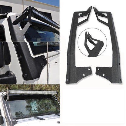 52″ droit Barres lumineuses pare-brise supports de montage pour 2007–2017 Jeep Wrangler JK – NOVADOMIO