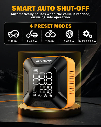 Model-H6 28 mm Cylinder Portable automobile Tire Inflator Air Compressor Pump pour pick-up automobile moto Bike Ball – vue 4