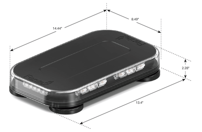 Feniex Fusion® Mini 14″ – Rampe LED de signalisation – vue 3 – NOVADOMIO
