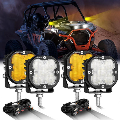 XP-ULTRA série 3″ 80 W 9 600 lm projecteurs LED compacts blanc&orange – vue 28 – NOVADOMIO