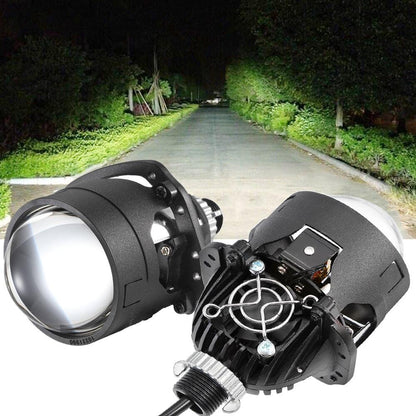 2.5″ 80 W 6 000 K Bi-LED lentille projecteur phare installation sans modification destructive lentille projecteur pour