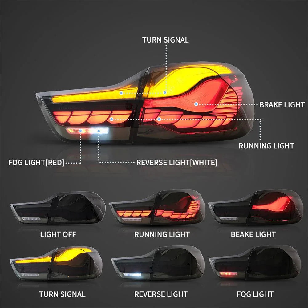 LED bloc de feux arrière avec GTS Style pour 2014-2020 BMW 4 série/M4 – vue 14