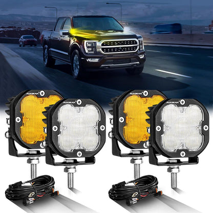 3″ 80 W 9 600 lm projecteurs LED compacts blanc&orange pour Ford – vue 25 – NOVADOMIO