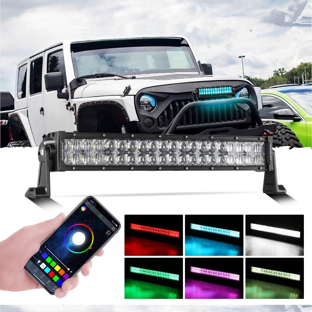 New 22 Inch V-PRO série Straight RGBW Color Changing Off Road Barres LED