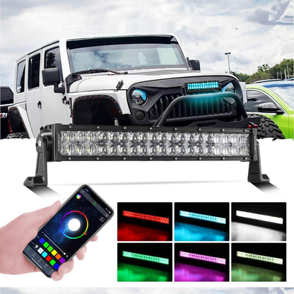 New 22″ V-PRO série droit RGBW couleurs changeantes tout-terrain Barres LED – NOVADOMIO