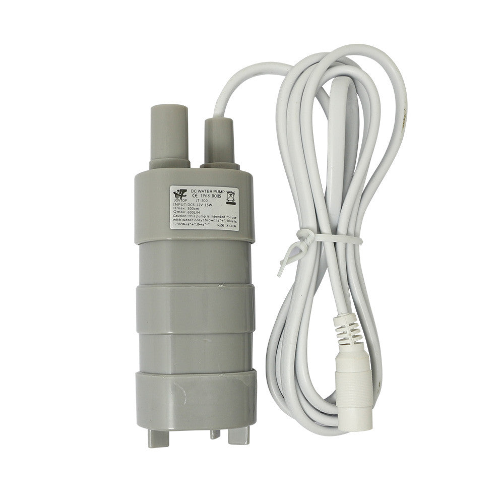 Pompes submersibles JT-500 12 V, alimentation pour refroidissement solaire, lavage de voiture, avec connecteur AC –…