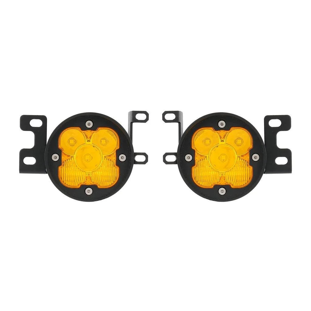 3 Inch 80W 9600LM LED Fog Lights Kit blanc/Yellow Beam pour 2012-2022 Toyota Tacoma/ 2010-2022 Toyota 4Runner / 2014-2022 To…