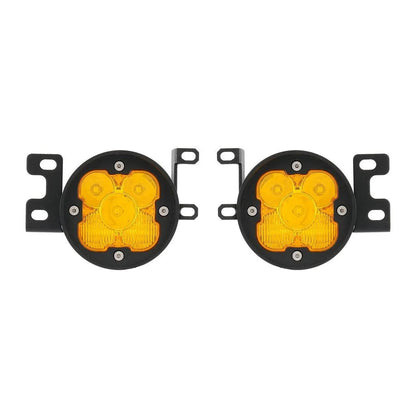 3″ 80 W 9 600 lm LED antibrouillards Kit blanc/jaune Beam pour 2012–2022 Toyota Tacoma/ 2010–2022 Toyota 4Runner / 2014–2022