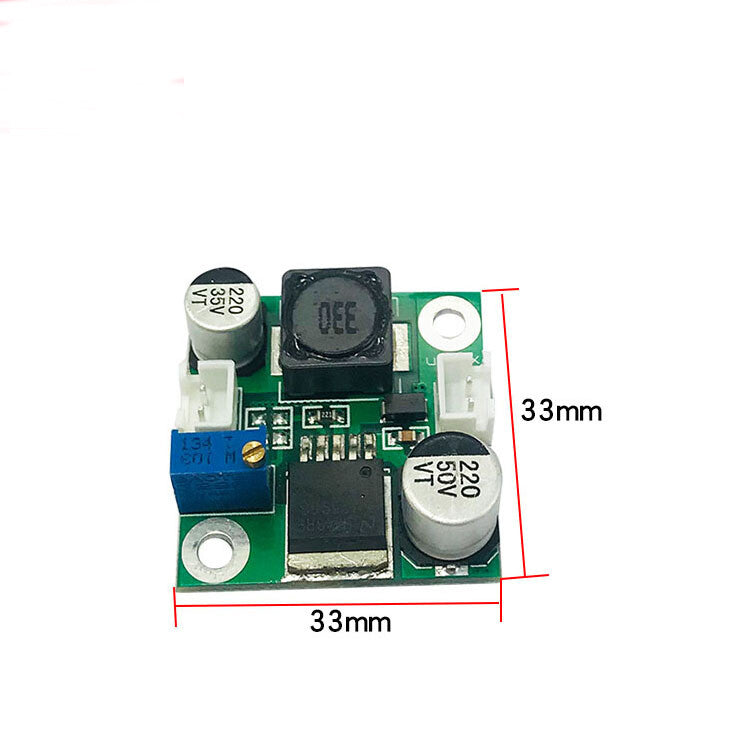 Module convertisseur de puissance réglable, régulateur DC-DC LM2596, 33x38 mm – vue 3